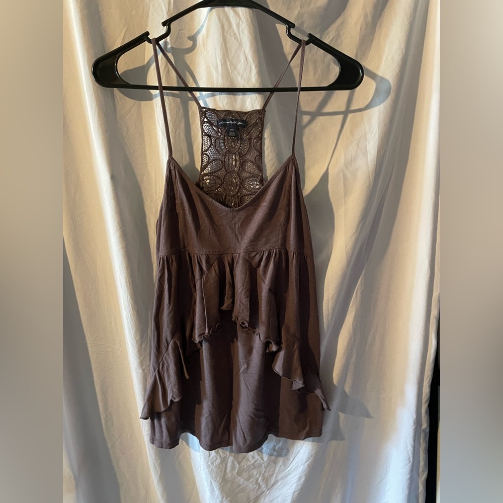American Eagle Outfitters Asymmetrical Ruffled Camisole